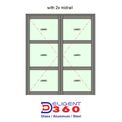 2 x Midrail