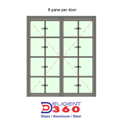 8 x Panel Cottage Pane
